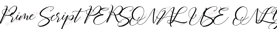 Prime Script PERSONAL USE ONLY字体转换